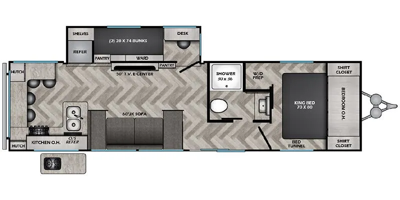 CrossRoads Zinger ZR309BH floor plan