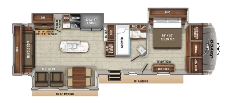Jayco Eagle 330RSTS floor plan