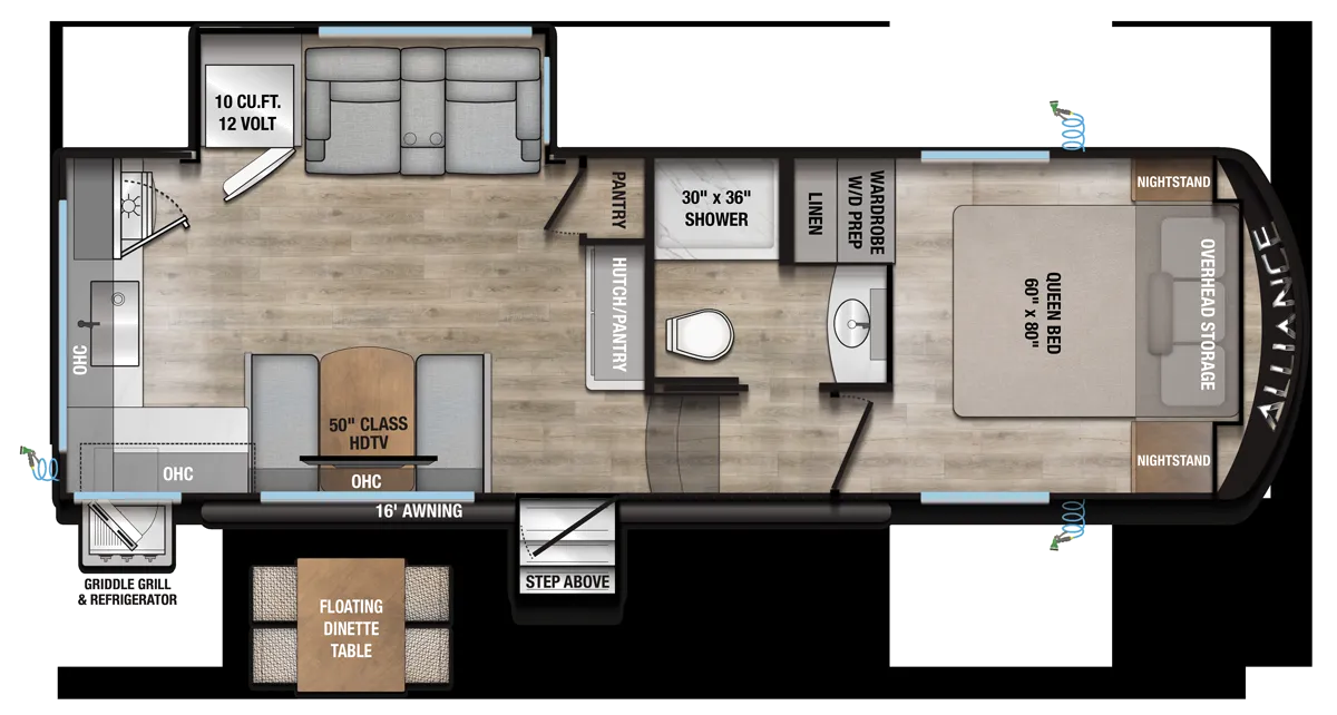 2026 Alliance RV Avenue 23ML - Floor plan