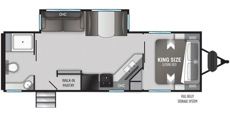 2022 Cruiser RV Radiance R-25RB floor plan