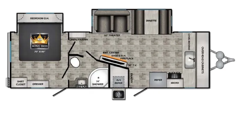 CrossRoads Volante 27FK floor plan