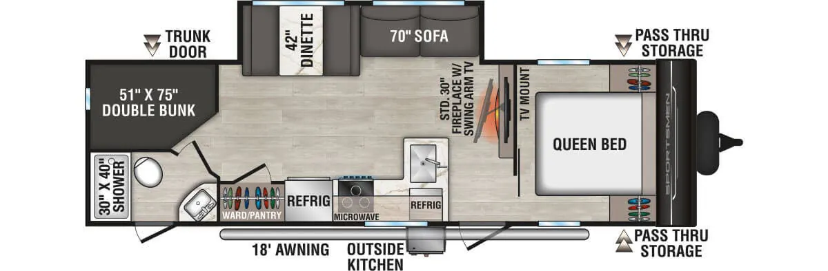 K-Z Sportsmen 261BHK floor plan