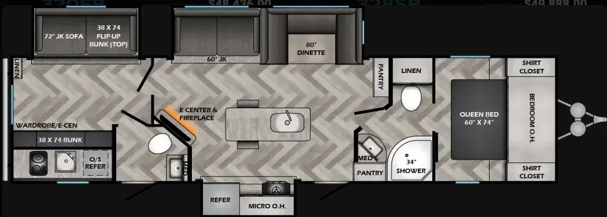 CrossRoads Zinger 331BH floor plan
