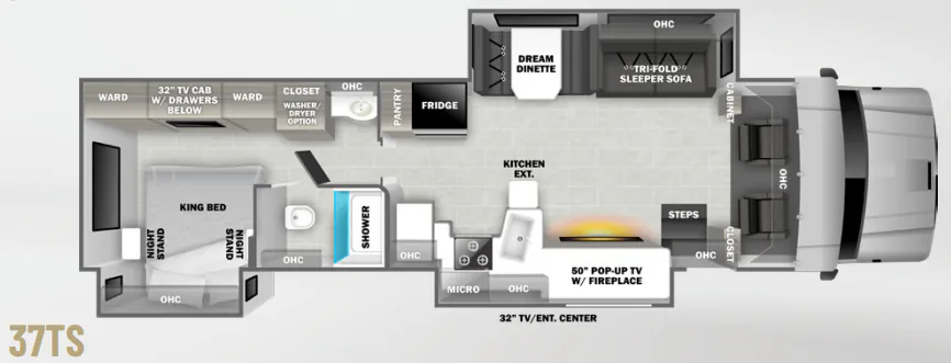 Dynamax Corp DX3 37TS floor plan