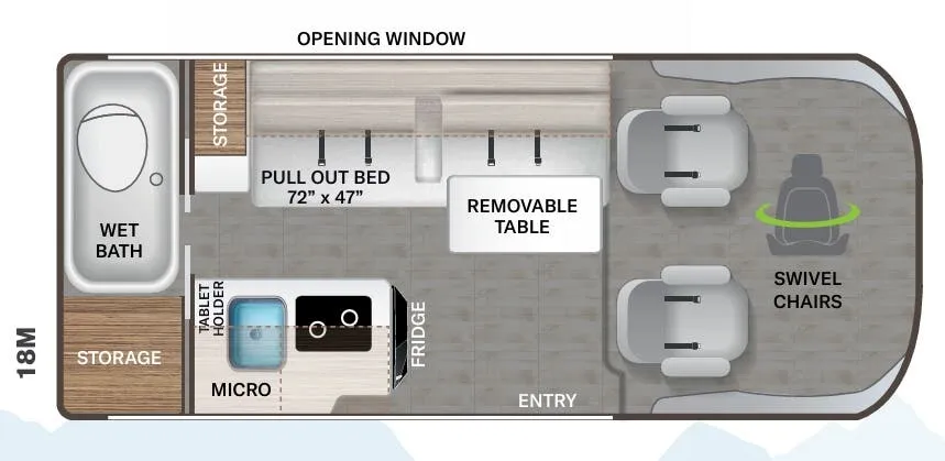 Thor Motor Coach Scope 18M floor plan