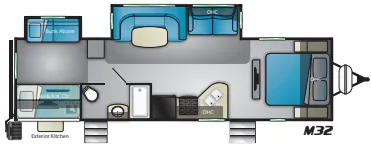 Heartland Mallard M32 floor plan