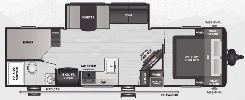 Keystone Coleman Lantern 28BHS floor plan