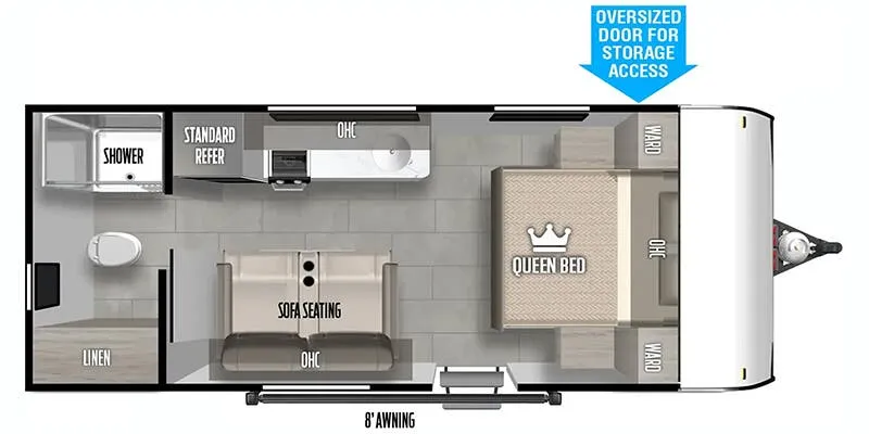 Forest River Wildwood FSX 164RBLE floor plan
