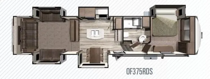 Highland Ridge Open Range OF375RDS exterior