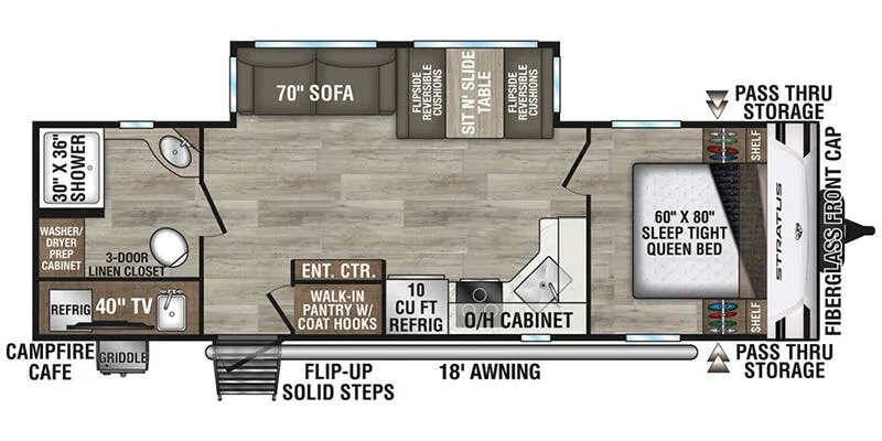 2026 Venture RV STRATUS 261VRB floor plan