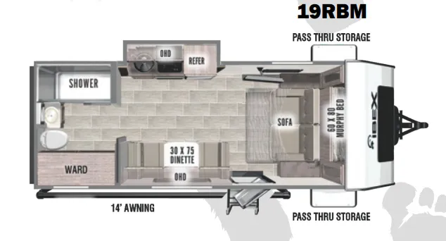 Forest River IBEX 19RBM exterior