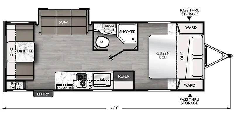 2024 Coachmen Apex Nano 213RDS - Floor plan