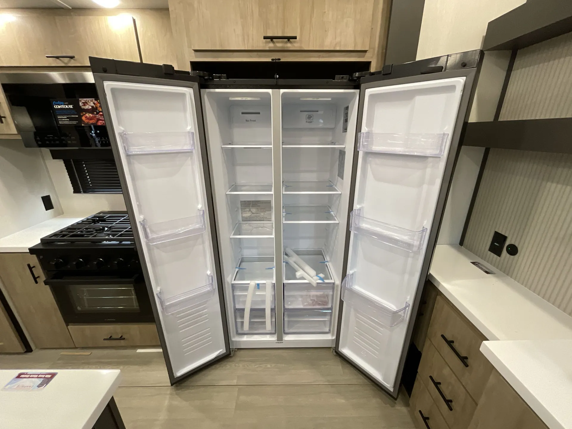 2026 Forest River Campsite Elite 32BAM — fridge open