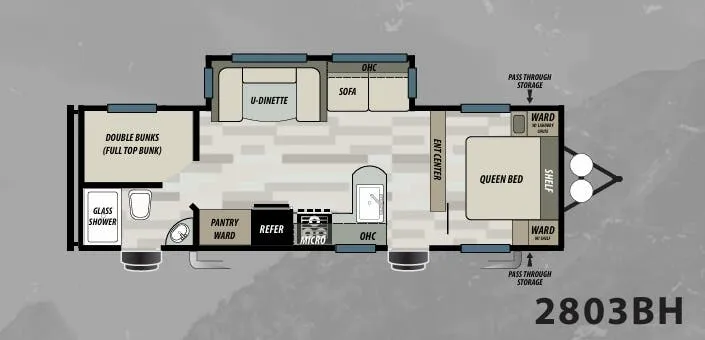 Forest River Sonoma 2803BH floor plan