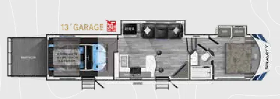 Heartland Gravity 3640 floor plan
