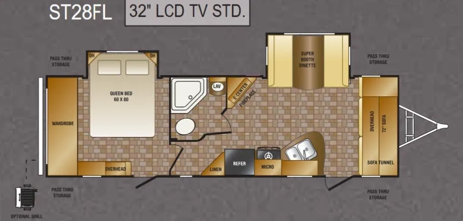 CrossRoads Sunset Trail ST28FL floor plan