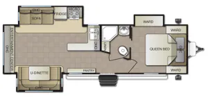 Pacific Coachworks Sea Breeze 27RESS floor plan