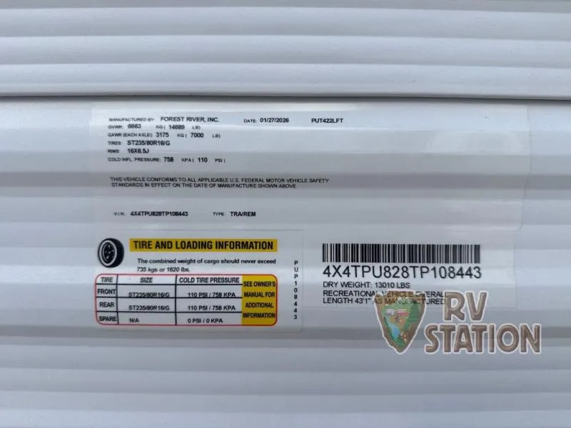 2026 Forest River Puma Vista 422LFT - Photo 4