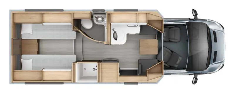 Leisure Travel Wonder W24RTB floor plan
