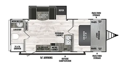 Coachmen Clipper 251RBS floor plan