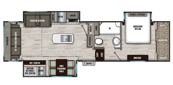 Coachmen Chaparral 298RLS floor plan