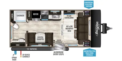 2019 GRAND DESIGN IMAGINE 18RBE floor plan