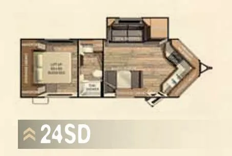 Cruiser RV ViewFinder Signature 24SD floor plan