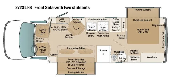 Coach House Platinum 272XL FS floor plan