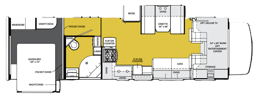 Forest River Sunseeker 3120DS floor plan