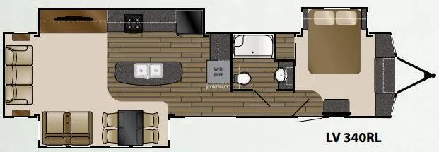 Heartland Lakeview 340 RL floor plan