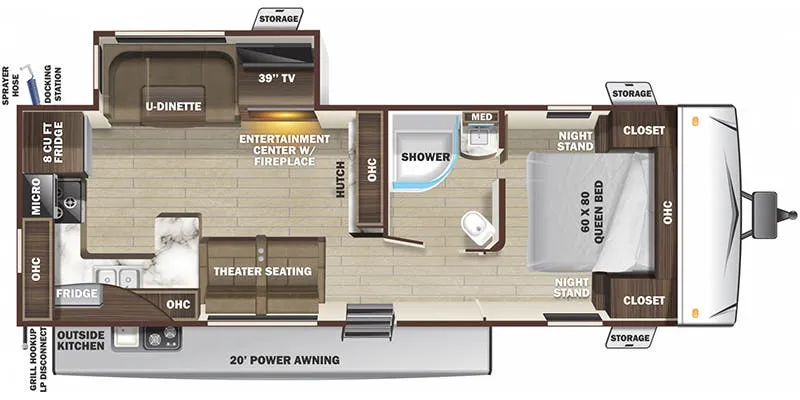 Highland Ridge Open Range Ultra Lite UT2804RK floor plan