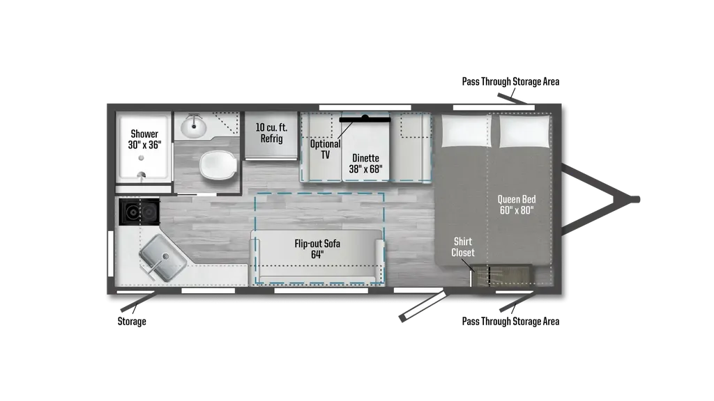 2025 Winnebago Access 18RK floor plan