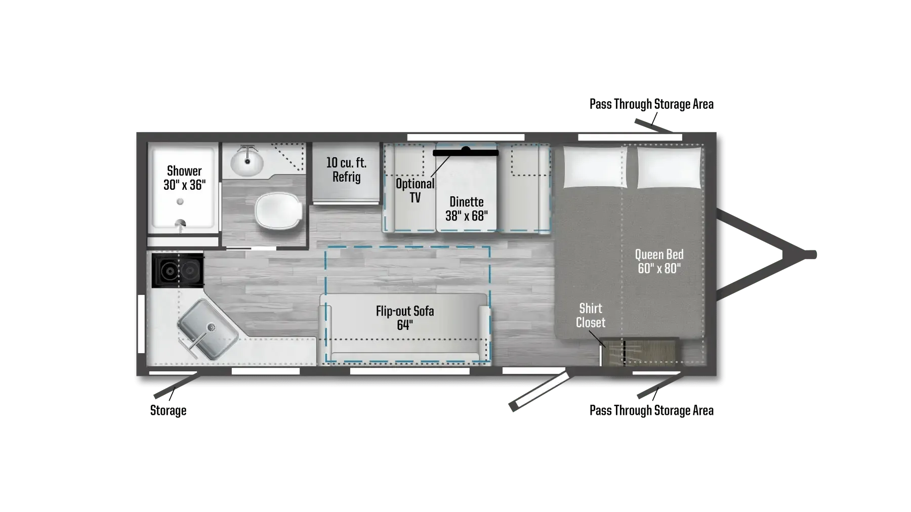 2025 Winnebago Access 18RK - Floor plan