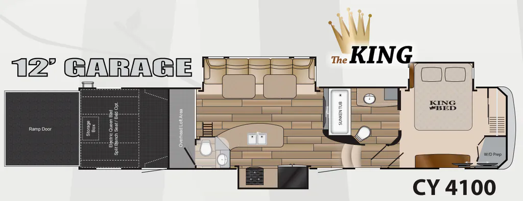 2015 Heartland Cyclone 4100 KING floor plan