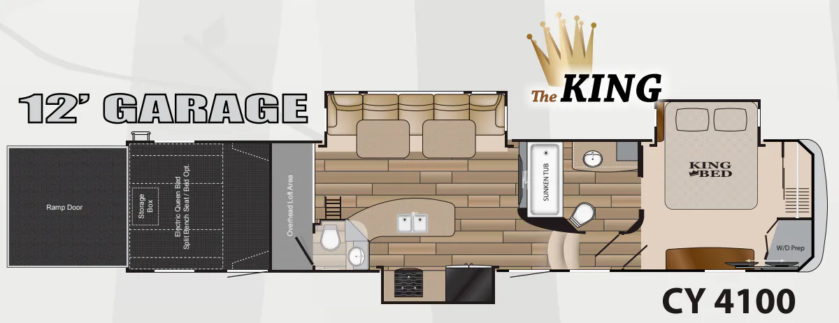 Heartland Cyclone 4100 KING floor plan