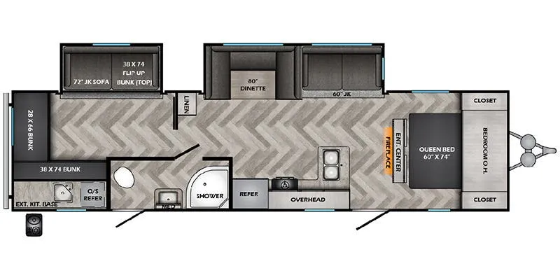 CrossRoads Zinger ZR328SB floor plan