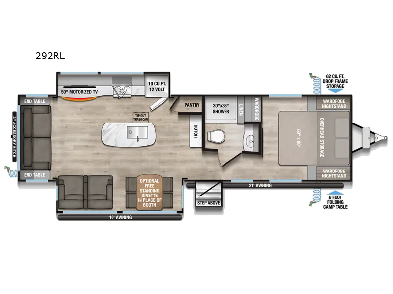 2026 Alliance RV Delta 292RL floor plan