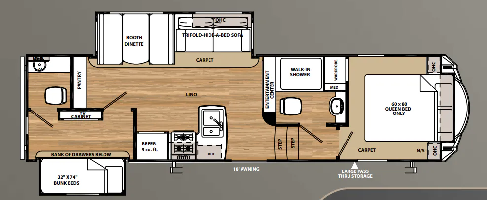 Forest River Sierra HT 3350BH floor plan