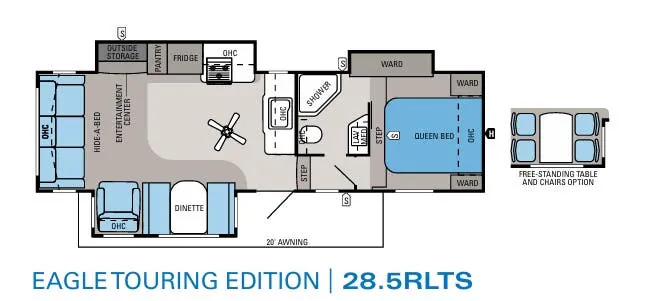 Jayco Eagle Touring Edition 28.5RLTS floor plan