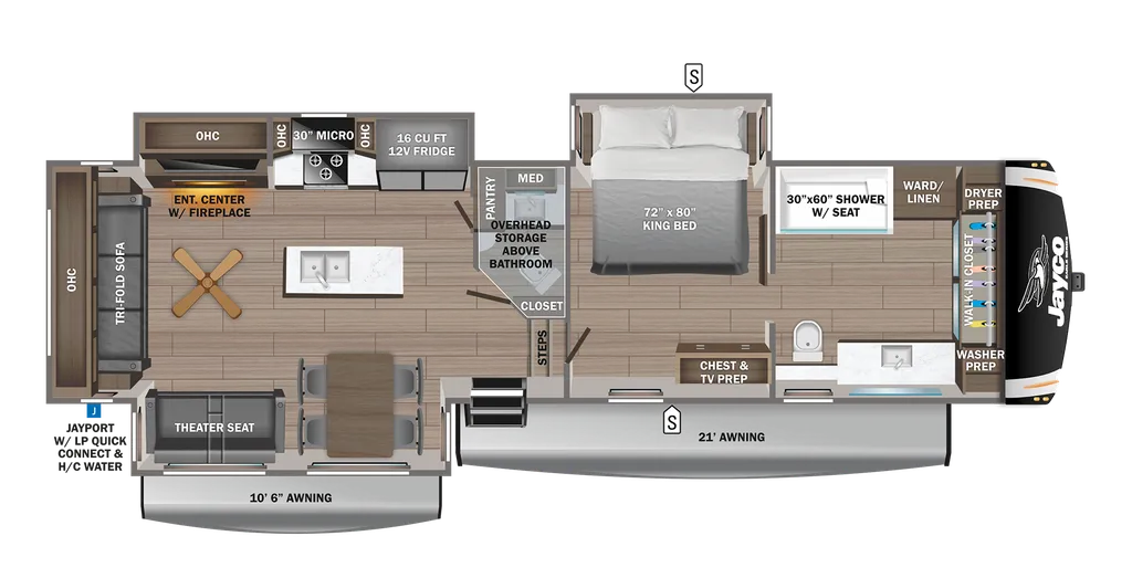 2024 Jayco Eagle 370FBTS floor plan