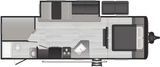 2023 Keystone Hideout 26BHSWE - Floor plan