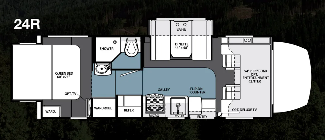 Forest River Solera 24R floor plan