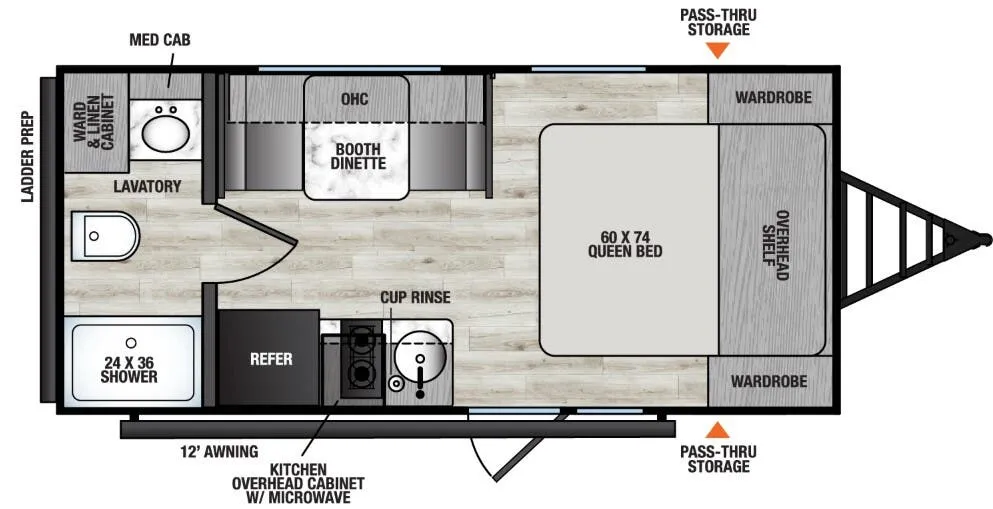 2026 Coachmen Clipper 17FQ - Floor plan