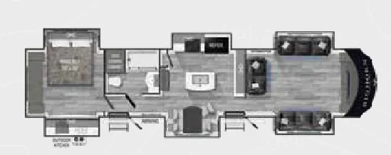 Heartland Bighorn Traveler 38FL floor plan