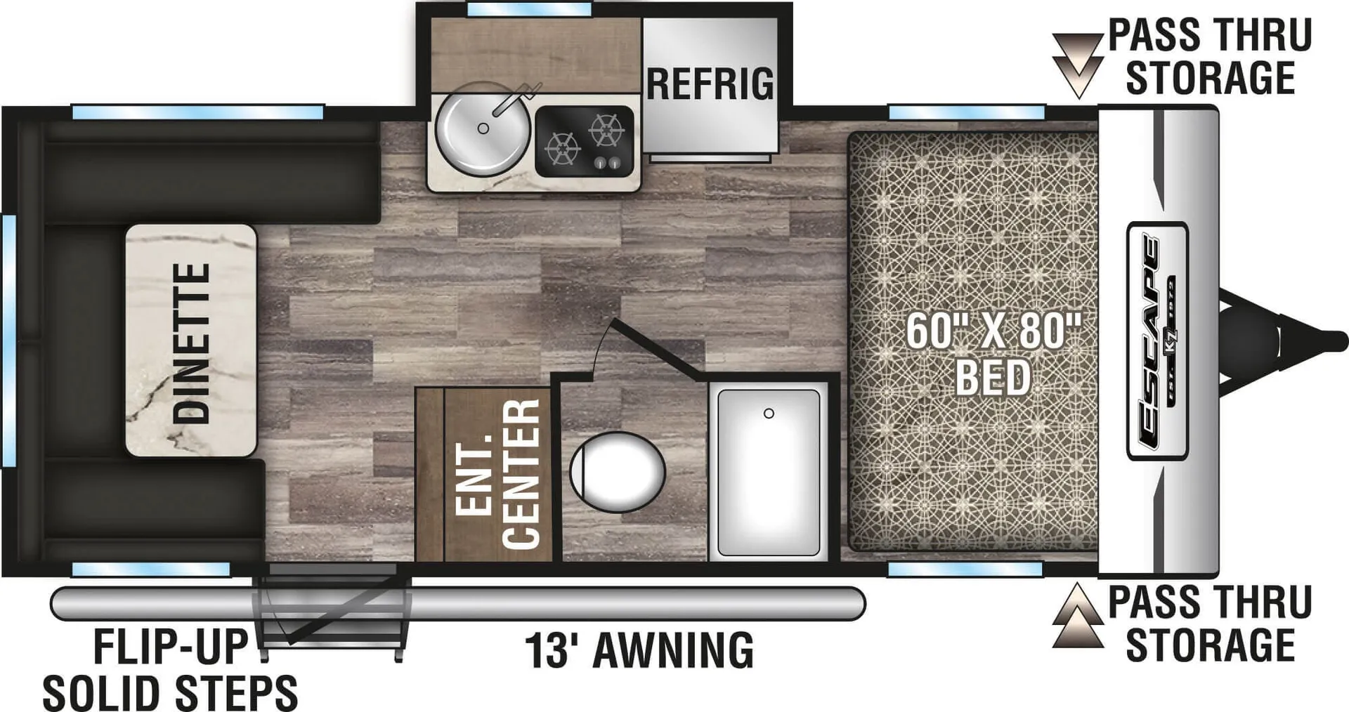 K-Z Escape E181RD floor plan