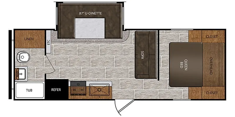 2021 Prime Time Avenger 21RBS floor plan