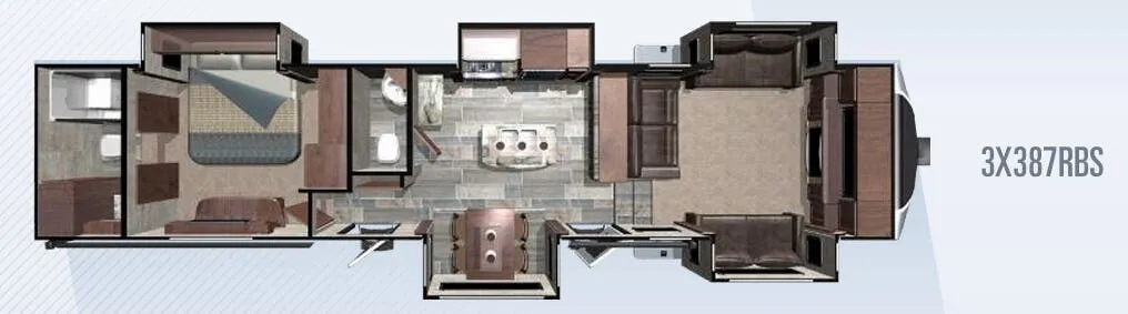 Highland Ridge Open Range 3X 3X387RBS floor plan