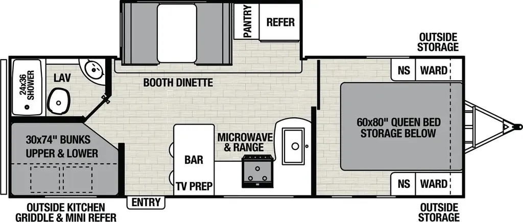 2025 Coachmen Northern Spirit 2457BH floor plan