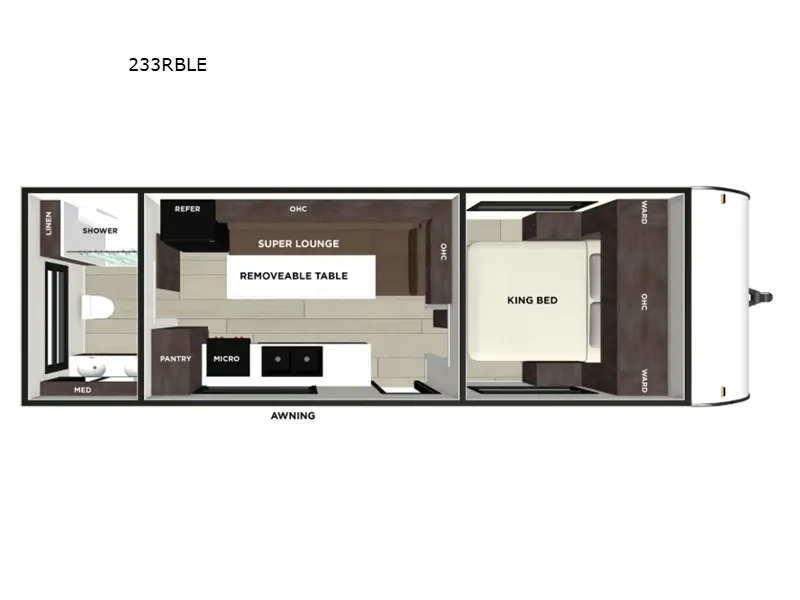 2026 Forest River Wildwood FSX 233RBLE - Floor plan