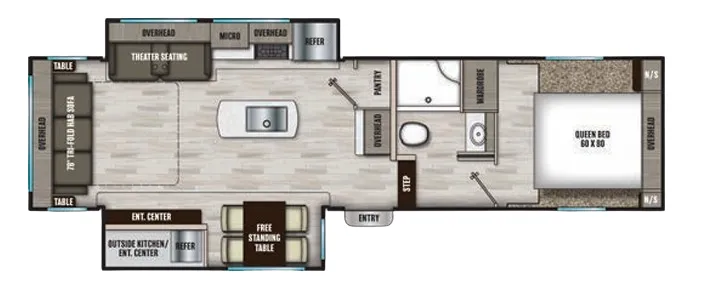 Coachmen Chaparral Lite 284RL floor plan